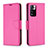 Leather Case Stands Flip Cover Holder B06F for Xiaomi Mi 11i 5G (2022) Hot Pink