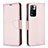 Leather Case Stands Flip Cover Holder B06F for Xiaomi Mi 11i 5G (2022) Rose Gold