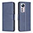 Leather Case Stands Flip Cover Holder B06F for Xiaomi Mi 12S 5G Blue