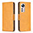 Leather Case Stands Flip Cover Holder B06F for Xiaomi Mi 12S 5G Yellow