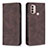 Leather Case Stands Flip Cover Holder B07F for Motorola Moto E40