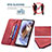 Leather Case Stands Flip Cover Holder B07F for Motorola Moto G41