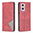 Leather Case Stands Flip Cover Holder B07F for OnePlus Nord N20 5G Red