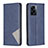 Leather Case Stands Flip Cover Holder B07F for OnePlus Nord N300 5G Blue