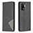 Leather Case Stands Flip Cover Holder B07F for Oppo F19 Pro Black