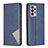 Leather Case Stands Flip Cover Holder B07F for Samsung Galaxy A33 5G Blue