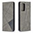 Leather Case Stands Flip Cover Holder B07F for Samsung Galaxy A52 5G Gray