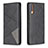 Leather Case Stands Flip Cover Holder B07F for Samsung Galaxy A70 Black