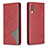 Leather Case Stands Flip Cover Holder B07F for Samsung Galaxy A70S Red