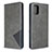 Leather Case Stands Flip Cover Holder B07F for Samsung Galaxy A71 5G Gray