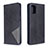 Leather Case Stands Flip Cover Holder B07F for Samsung Galaxy M40S Black