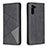 Leather Case Stands Flip Cover Holder B07F for Samsung Galaxy Note 10 5G Black