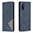 Leather Case Stands Flip Cover Holder B07F for Vivo Y30 Blue