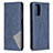 Leather Case Stands Flip Cover Holder B07F for Xiaomi Poco M5S Blue