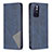 Leather Case Stands Flip Cover Holder B07F for Xiaomi Redmi Note 11 5G Blue