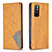 Leather Case Stands Flip Cover Holder B07F for Xiaomi Redmi Note 11 5G Light Brown