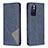 Leather Case Stands Flip Cover Holder B07F for Xiaomi Redmi Note 11S 5G Blue