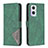 Leather Case Stands Flip Cover Holder B08F for OnePlus Nord N20 5G Green