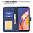 Leather Case Stands Flip Cover Holder B08F for Oppo A94 4G