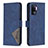 Leather Case Stands Flip Cover Holder B08F for Oppo A94 4G Blue