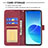 Leather Case Stands Flip Cover Holder B08F for Oppo Reno6 Pro 5G India