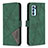 Leather Case Stands Flip Cover Holder B08F for Oppo Reno6 Pro 5G India Green