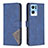 Leather Case Stands Flip Cover Holder B08F for Oppo Reno7 Pro 5G Blue