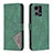 Leather Case Stands Flip Cover Holder B08F for Oppo Reno8 4G Green