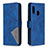 Leather Case Stands Flip Cover Holder B08F for Samsung Galaxy A20e Blue