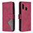 Leather Case Stands Flip Cover Holder B08F for Samsung Galaxy A20e Red