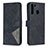Leather Case Stands Flip Cover Holder B08F for Samsung Galaxy A21 Black