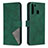 Leather Case Stands Flip Cover Holder B08F for Samsung Galaxy A21 Green
