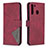 Leather Case Stands Flip Cover Holder B08F for Samsung Galaxy A21 Red