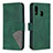 Leather Case Stands Flip Cover Holder B08F for Samsung Galaxy A40 Green