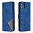 Leather Case Stands Flip Cover Holder B08F for Samsung Galaxy A51 4G Blue