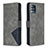 Leather Case Stands Flip Cover Holder B08F for Samsung Galaxy A51 4G Gray