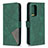 Leather Case Stands Flip Cover Holder B08F for Samsung Galaxy A52 5G Green