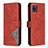 Leather Case Stands Flip Cover Holder B08F for Samsung Galaxy A81 Orange