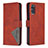 Leather Case Stands Flip Cover Holder B08F for Samsung Galaxy S20 Orange