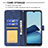 Leather Case Stands Flip Cover Holder B08F for Vivo Y11s