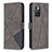 Leather Case Stands Flip Cover Holder B08F for Xiaomi Redmi 10 (2022) Gray