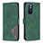 Leather Case Stands Flip Cover Holder B08F for Xiaomi Redmi Note 11S 5G Green