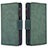 Leather Case Stands Flip Cover Holder B09F for Samsung Galaxy A51 4G Green
