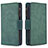 Leather Case Stands Flip Cover Holder B09F for Xiaomi Poco X3 Pro Green