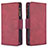 Leather Case Stands Flip Cover Holder B09F for Xiaomi Poco X3 Pro Red