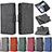 Leather Case Stands Flip Cover Holder B10F for Samsung Galaxy A52 5G