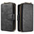 Leather Case Stands Flip Cover Holder B10F for Samsung Galaxy S20 Black