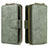 Leather Case Stands Flip Cover Holder B10F for Samsung Galaxy S20 Green