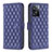 Leather Case Stands Flip Cover Holder B11F for OnePlus Nord N20 SE Blue