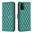 Leather Case Stands Flip Cover Holder B11F for OnePlus Nord N200 5G Green